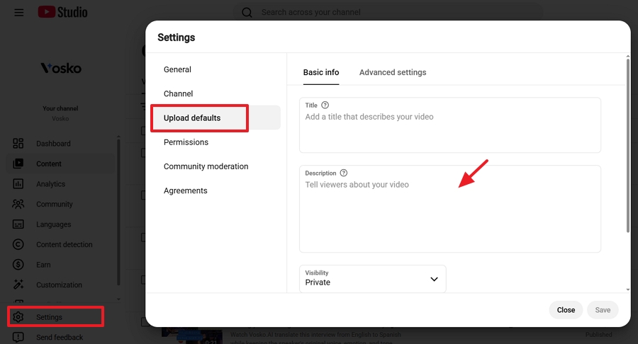 Add a Subscribe Link for Descriptions