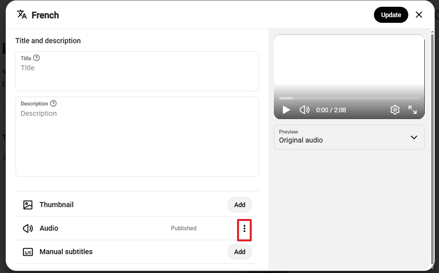 click the three-dot icon