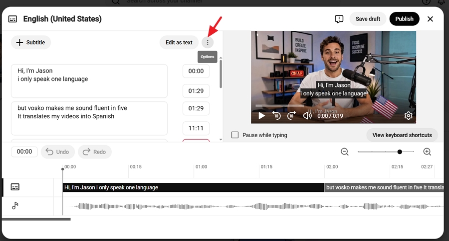 Open the published original-language subtitle
