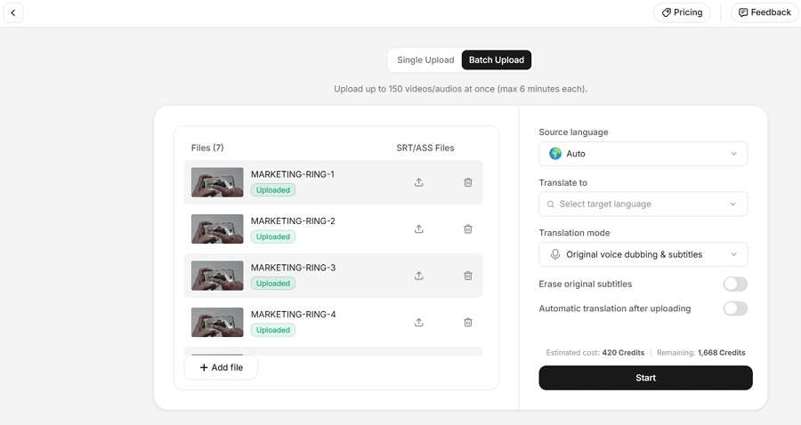 Vosko's batch upload
