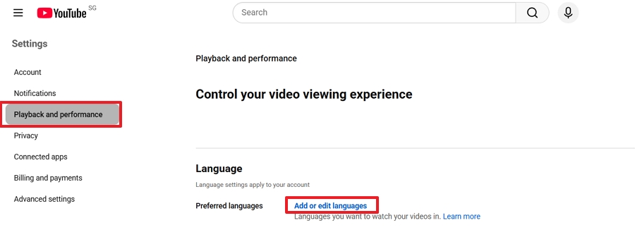 Tap Playback and performance