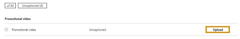 click the Upload icon