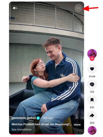 click the three dot menu icon