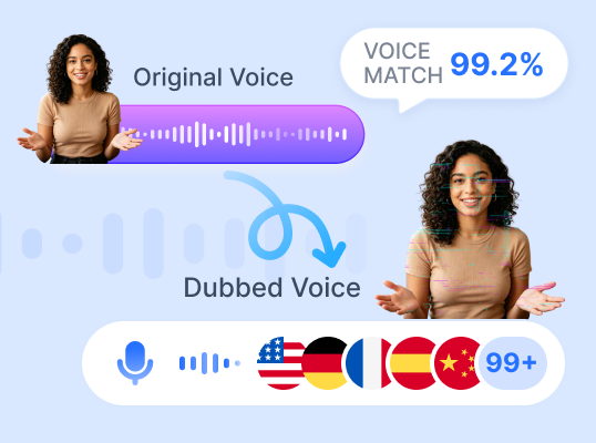 Original voice cloning interface