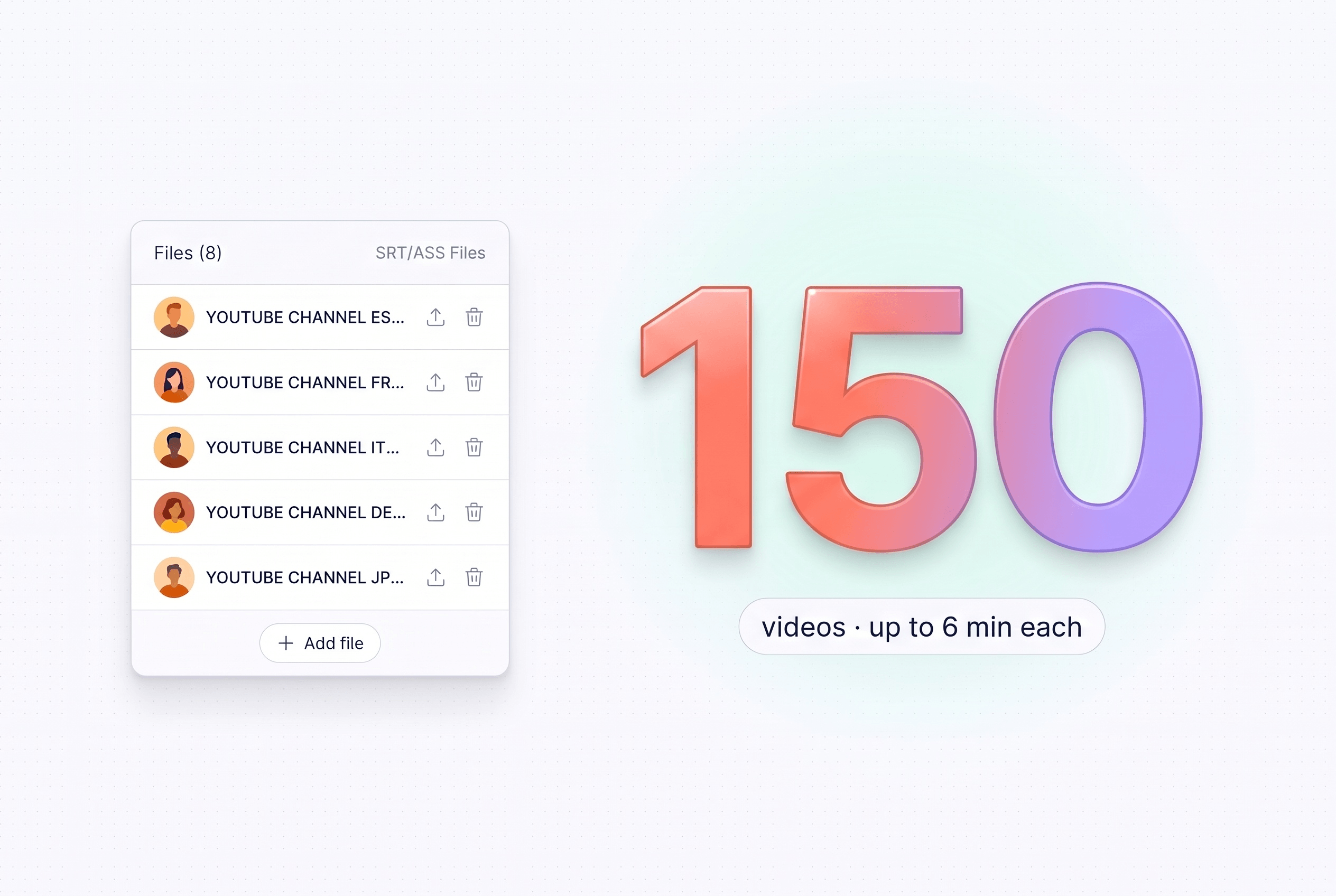Translate Multiple Video Subtitles Simultaneously