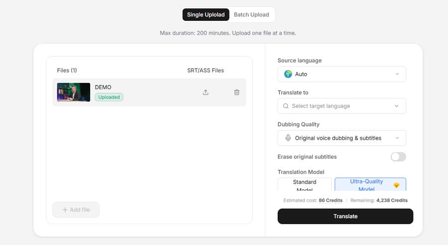 Upload Your Video or Audio File