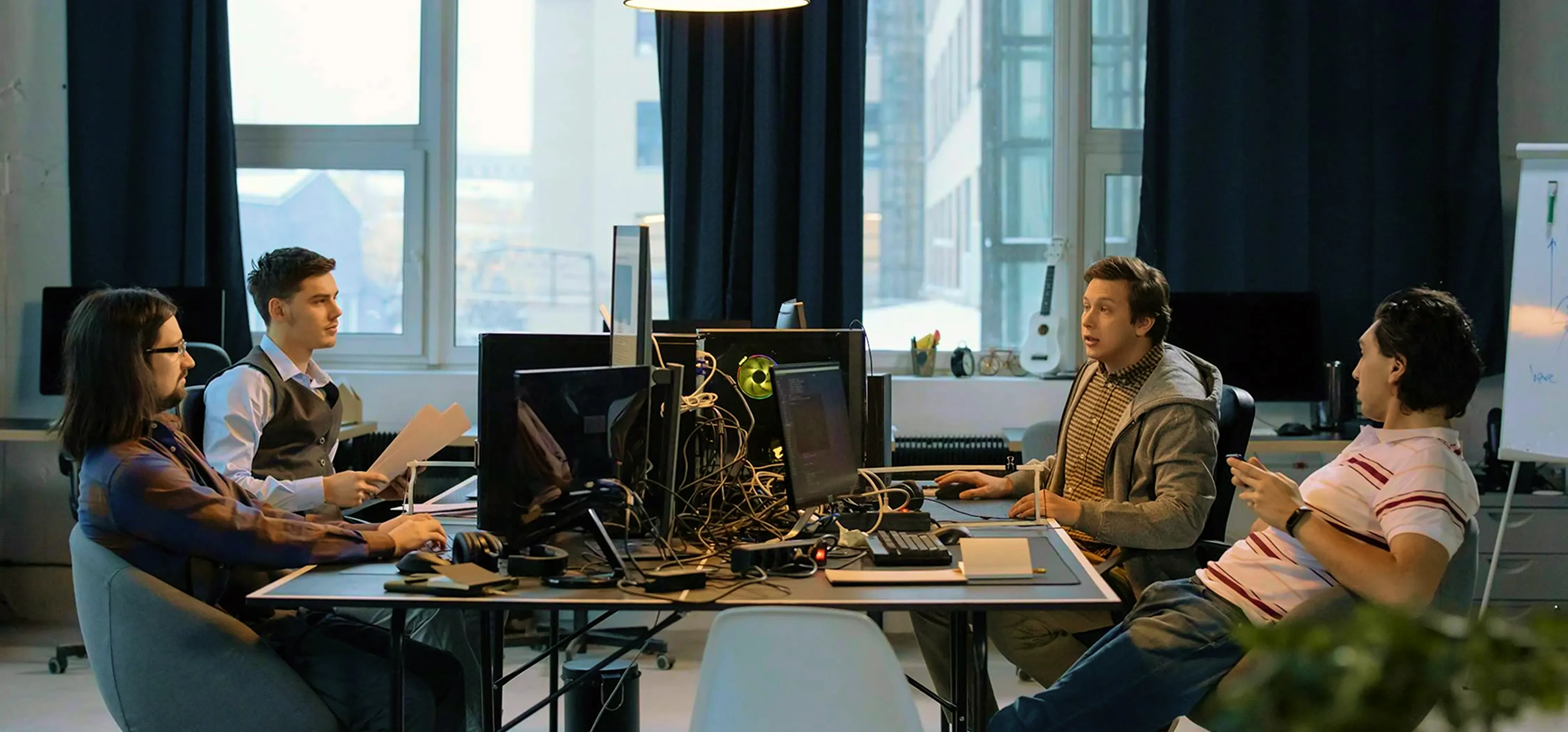 vosko team collaborating on AI-powered video translation tools