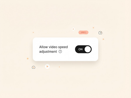 Video Speed Adjustment